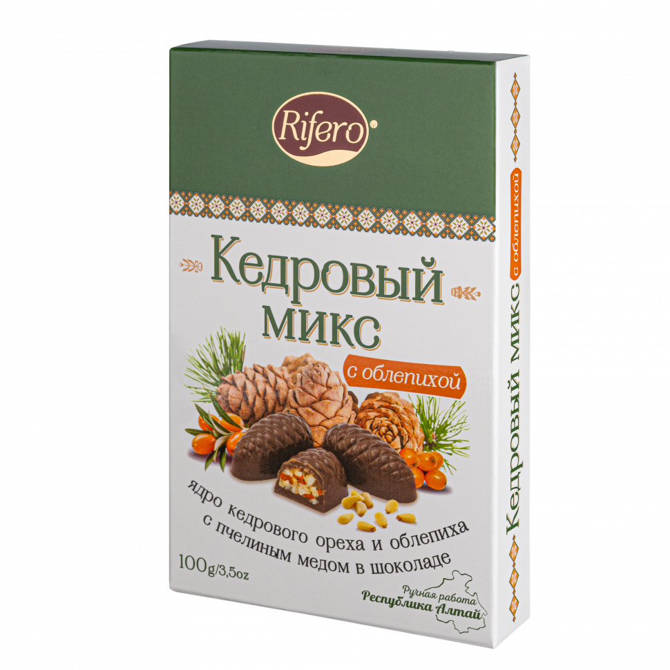  Риф и ко Конфеты "Кедровый микс ОБЛЕПИХА" 100г      в Вольске