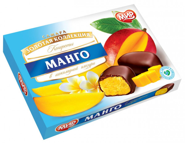 №2 КФ МИР Манго-Кокос в шоколадной глазури 160г  в Вольске