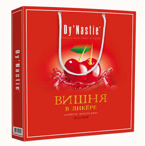 №3 Династия Сумка Конфеты "Вишня в ликере", 220г  в Вольске